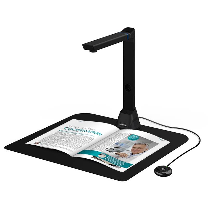 Remote Teaching Distance Learning One-Click Scanning up to A3 Size VIISAN 23MP High Definition Document Camera Mac OS Windows Chromebook Compatible Professional Book Scanner for Web Conferencing 